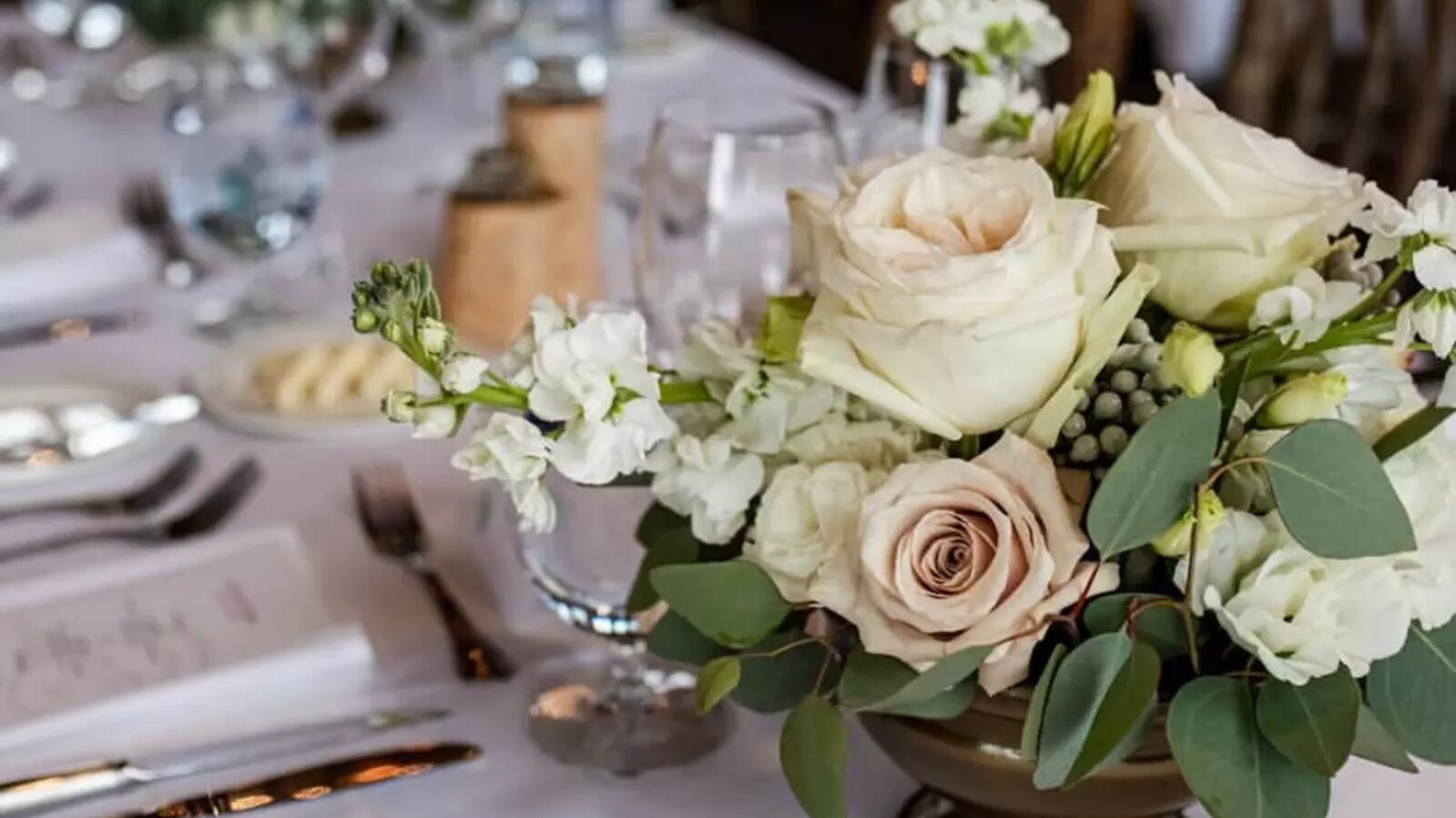 Mountain Meadow Floral LG Compote Centrepiece